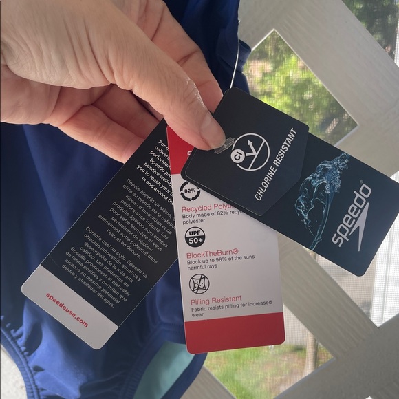 Speedo Girl's Closed Racerback Swimsuit - Picture 8 of 10